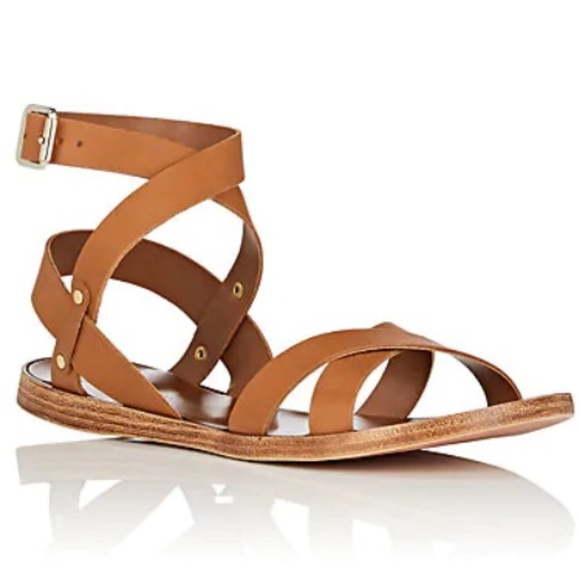 Barneys New York Shoes - NWOT BARNEYS NEW YORK Leather Ankle-Wrap Sandals